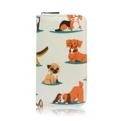 Porte-Monnaie Chien Long Beige