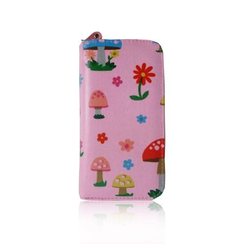 Mushroom Purse Long Pink