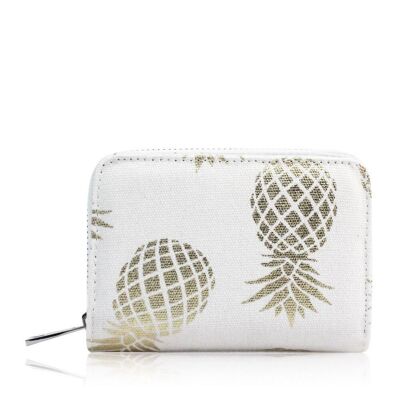 Pineapple Short Purse White