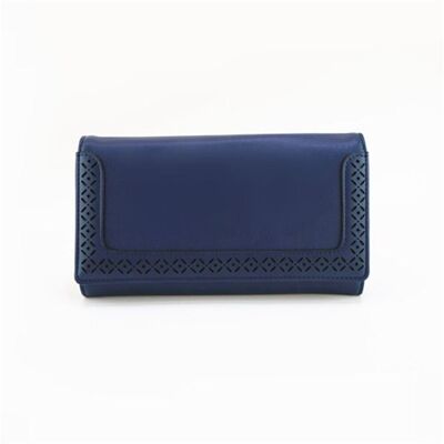 Joline Laser Edge Purse Dark Blue