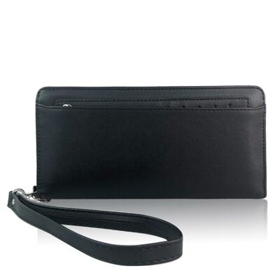 Lerae Zip-Around Purse - Black