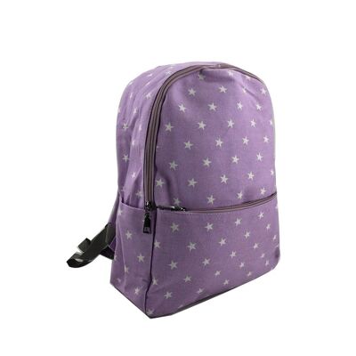 Small Stars Single Pocket Backpack Lilac