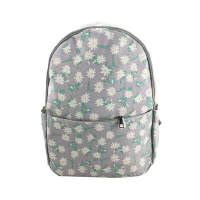 Daisy Single Pocket Backpack Light Grey