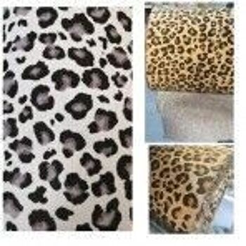 100% artisanat couture coton imprimé léopard Patchwork matériel mètre demi-mètre léopard Design tissu UK léopard 2