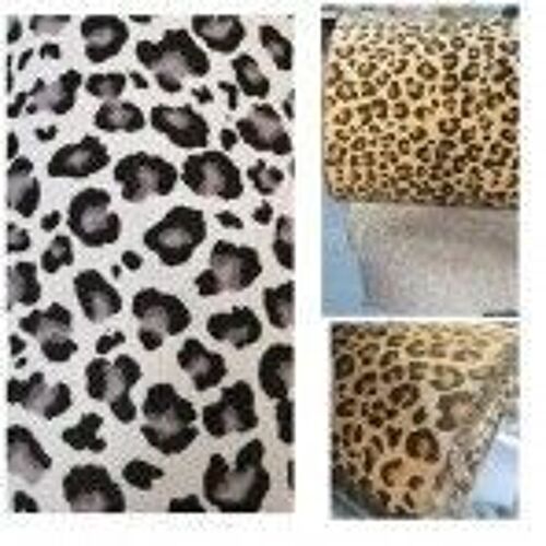 100% Craft Sewing Cotton Leopard Print Patchwork Material Metre Half Meter Leopard Design Fabric UK Leopard