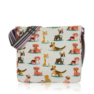 Borsa a tracolla per cani assortita Beige