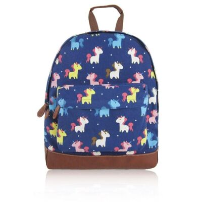 Rucksack Einhorn Dunkelblau