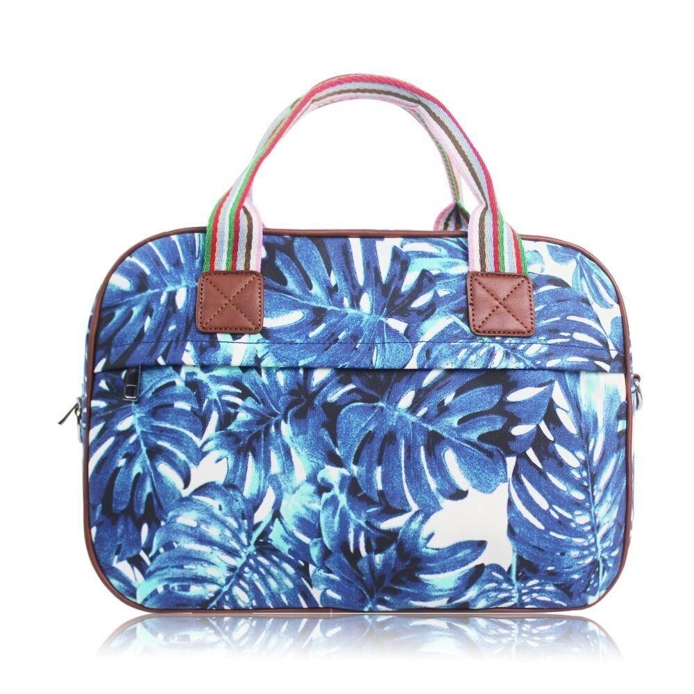 Hawaiian Leaf Wochenendtasche Blau