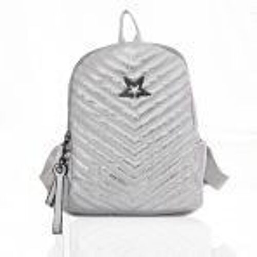 Star Shimmer Backpack Silver1