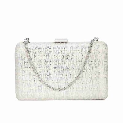 Shimmer Evening Bag Silver 1