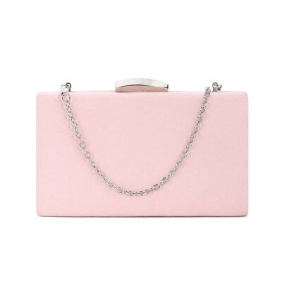 Hepburn Mini Box Clutch – Blush Pink