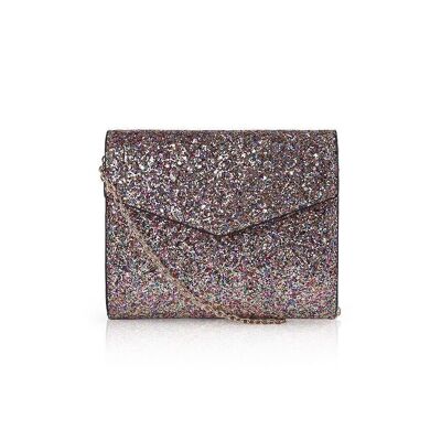 Mini borsa glitterata grossa