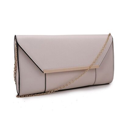 Panel Envelope Evening Bag - Ivory