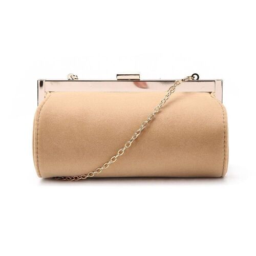 Velvet Clutch Bag - Cream Cream