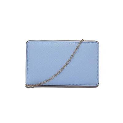 A Shaped Evening Bag Light Blue