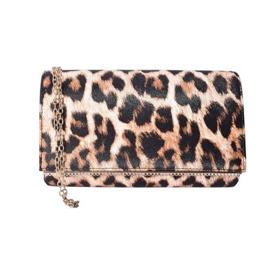 Julia Animal Print Evening Bag Tarn