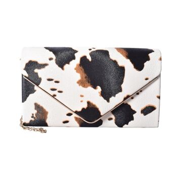 Pochette Eliza Imprimé Animal - Imprimé Zèbre Noir / Blanc 3