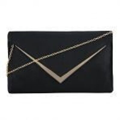 Pochette Enveloppe Party Noir