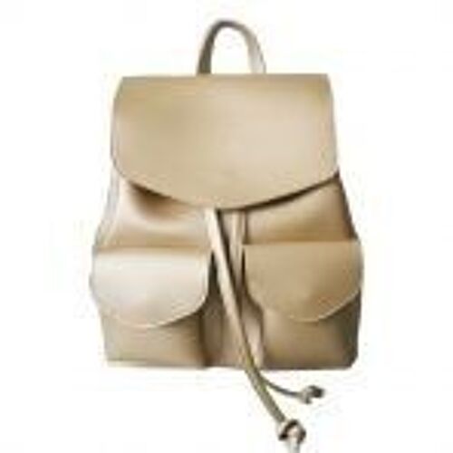 Claudia Double Pocket Fashion Backpack - Gold