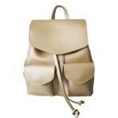 Claudia Double Pocket Fashion Backpack - Black Gold