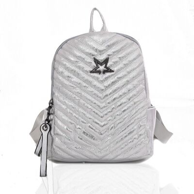 Star Shimmer Backpack - Light Pink Silver1