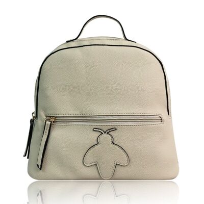 Maddison Emblem Backpack - Beige Beige