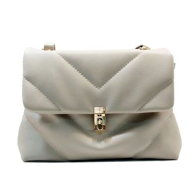 Eunice Padded Shoulder Bag Taupe