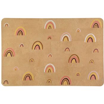 Tapis Eco Cork - Tapis Liège Écologique - Modèle Automne Mini Rainbows 1