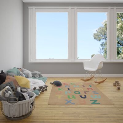 Eco Cork Mat - Tappeto ecologico in sughero - Modello ABC Kids Multicolor