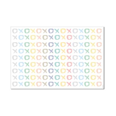 Tapis en vinyle - XO Pastel