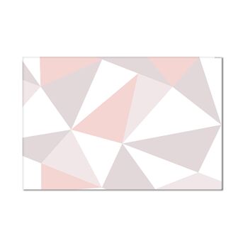 Tapis en Vinyle - Rose Origami 1