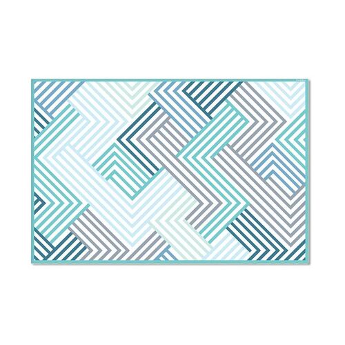 Vinyl Mat - Maze Turquoise