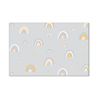 Vinylmatte - Mini Rainbows Grey