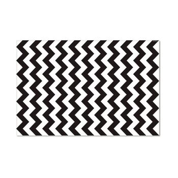 Tapis en vinyle - Chevron noir 1