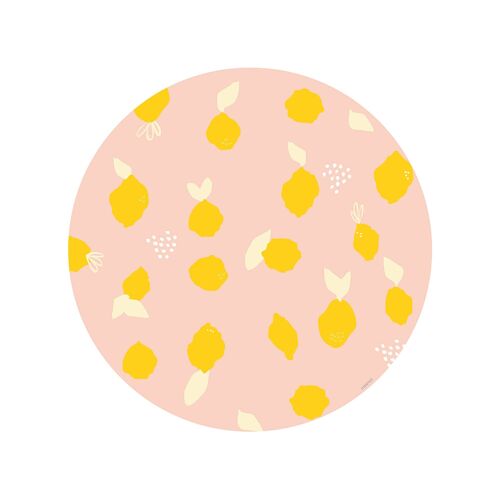Vinyl Mat - Lemon Pink