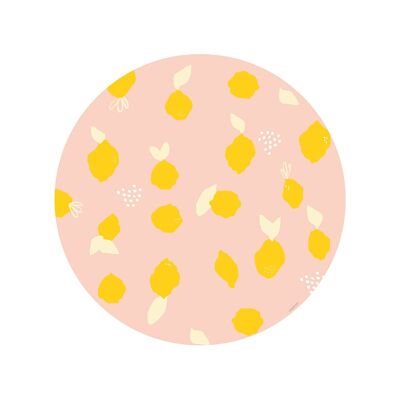 Tappetino in vinile - rosa limone