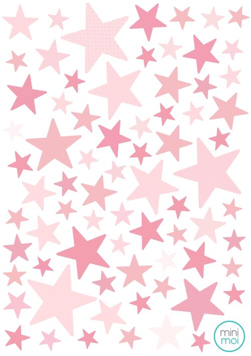 Stickers - Stars Pink