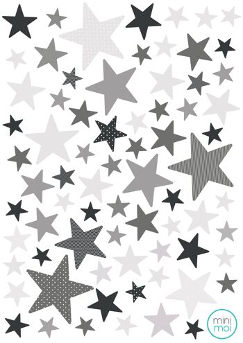 Stickers - Etoiles Gris 1