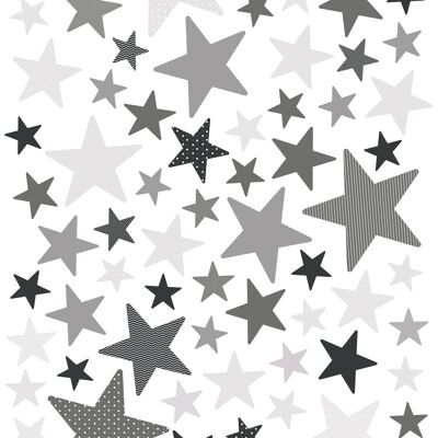Stickers - Etoiles Gris