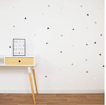 Stickers - Triangles Gris 1
