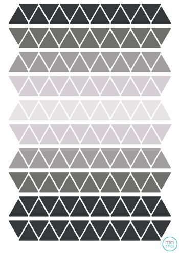 Stickers - Triangles Gris 4