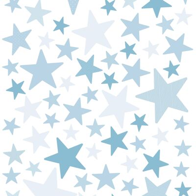 Adesivi - Stelle Blu Pastello