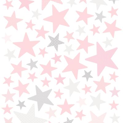 Stickers - Stars Pastel Pink