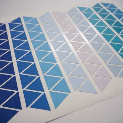 Stickers - Triangles Bleu Emeraude