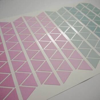 Stickers - Triangles Rose Menthe 4