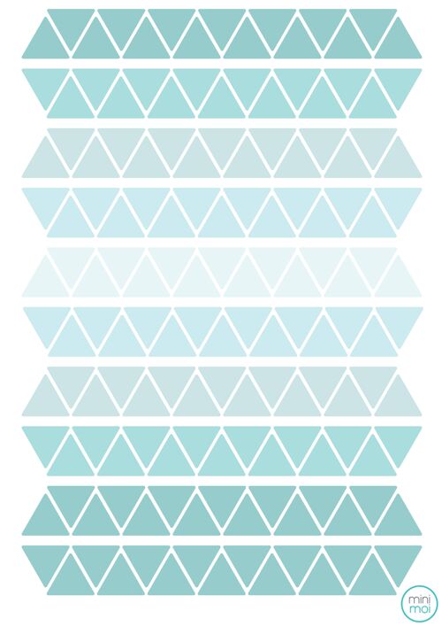 Stickers - Triangles Aquamarine