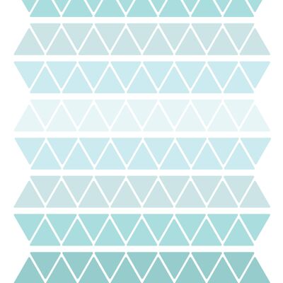 Stickers - Triangles Aquamarine