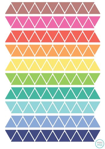 Stickers - Triangles Couleurs 1