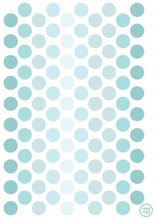 Stickers - Dots Aquamarine