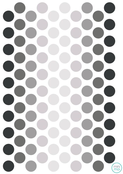 Stickers - Dots Grey